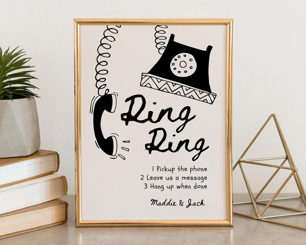 BeyzaLab Hand Drawn Audio Guestbook Sign Template