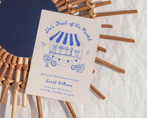 Instant Download - Canva Template Hand Drawn Fresh Off The Market Invitation