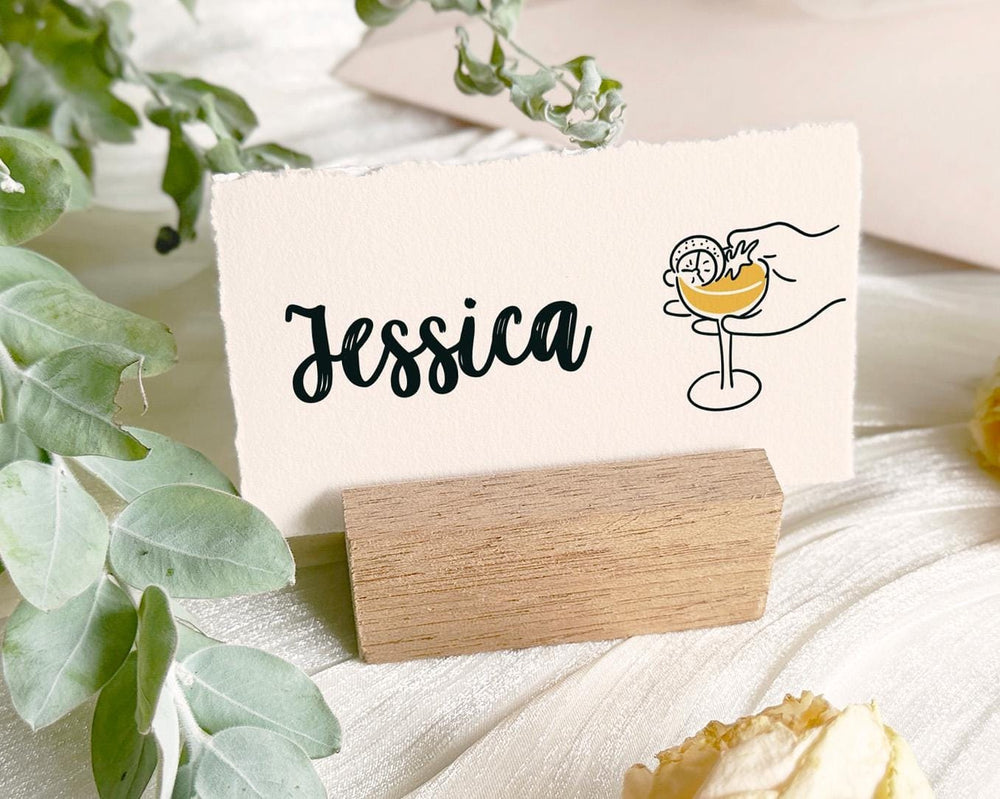 BeyzaLab Hand Drawn Place Cards