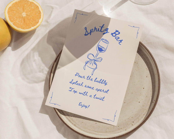 BeyzaLab Hand Drawn Spritz Sign