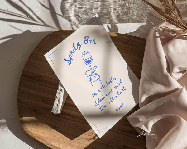 BeyzaLab Hand Drawn Spritz Sign