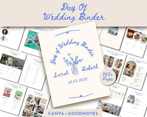 BeyzaLab Hand Drawn Wedding Binder
