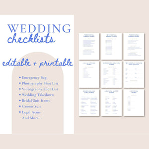 Goodnotes & Canva Template Hand Drawn Wedding Binder