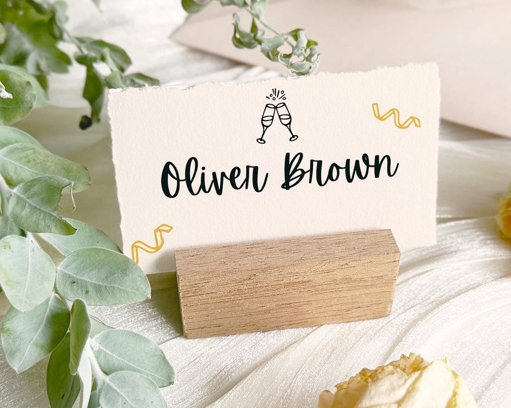 BeyzaLab Hand Drawn Wedding Place Cards