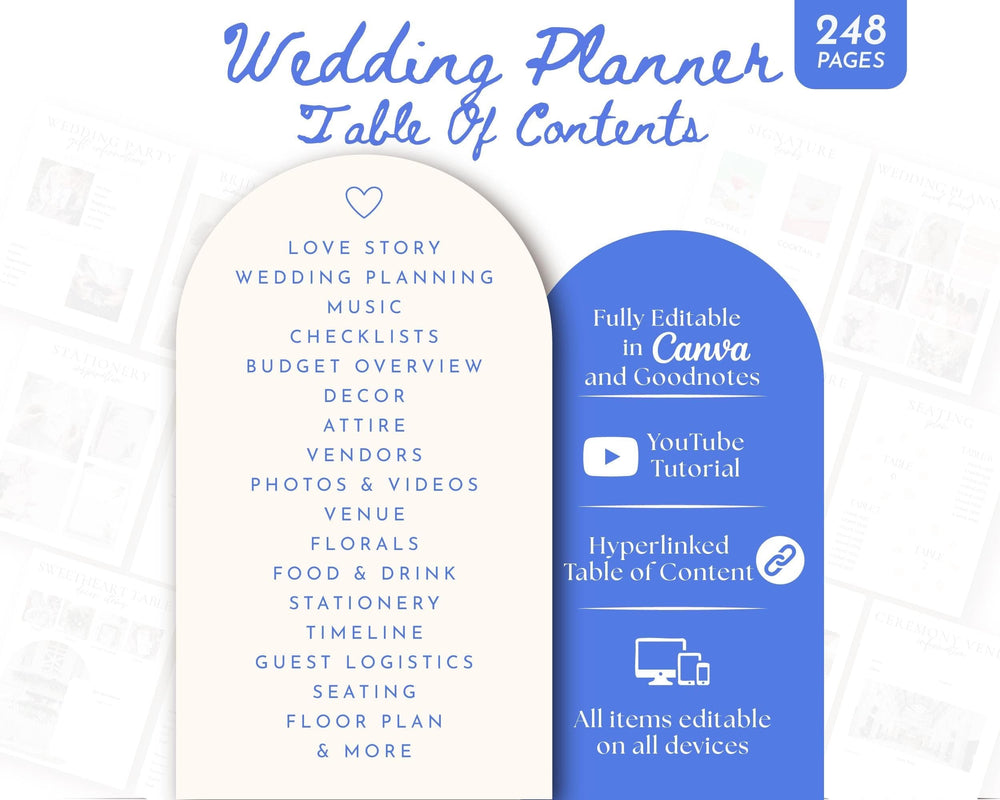 BeyzaLab Hand Drawn Wedding Planner