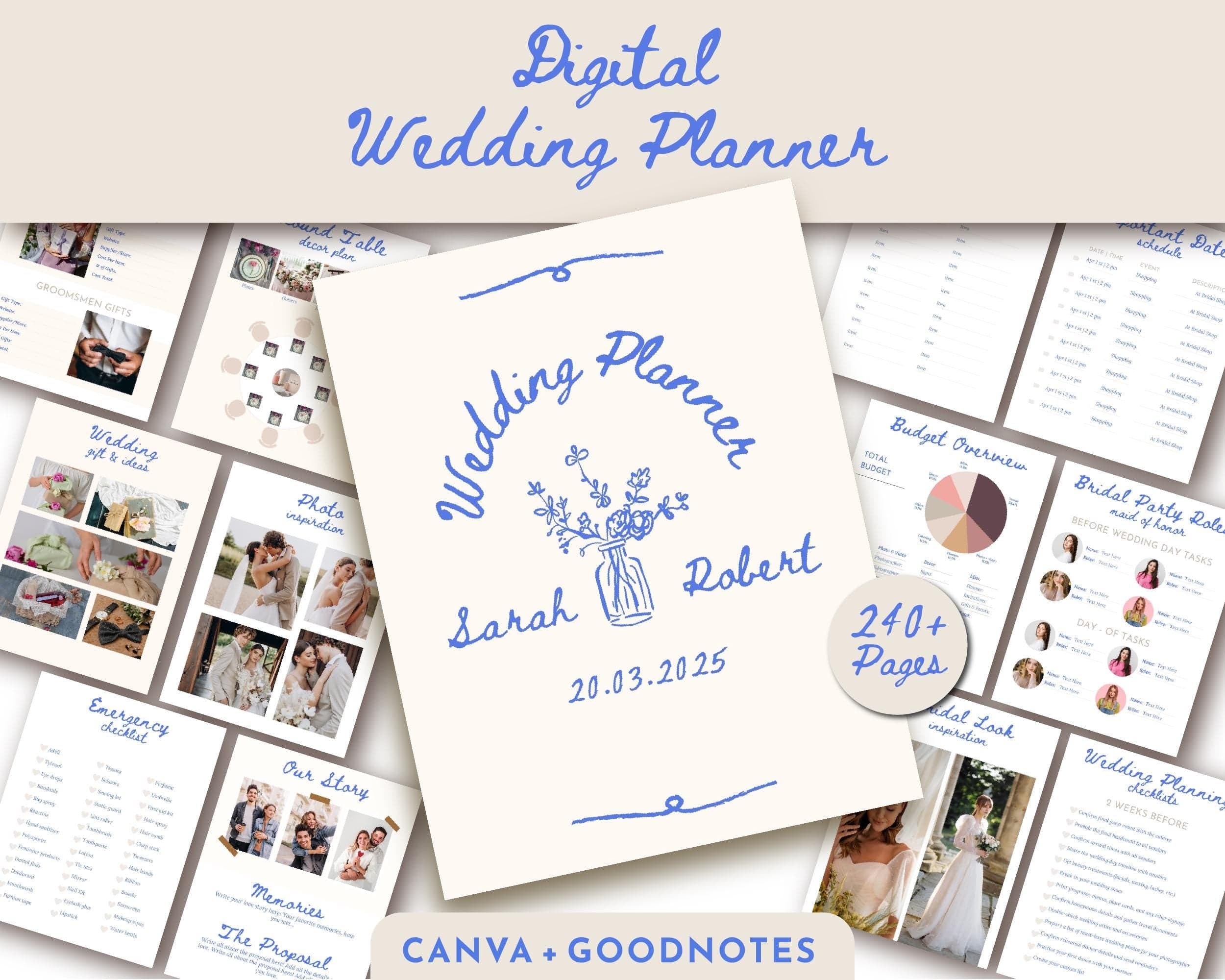 BeyzaLab Hand Drawn Wedding Planner