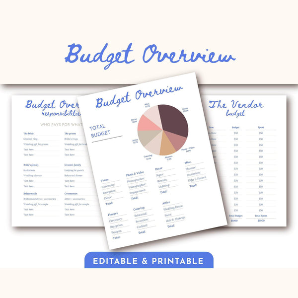Goodnotes & Canva Template Hand Drawn Wedding Planner