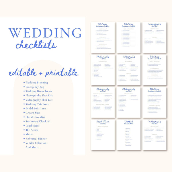 Goodnotes & Canva Template Hand Drawn Wedding Planner