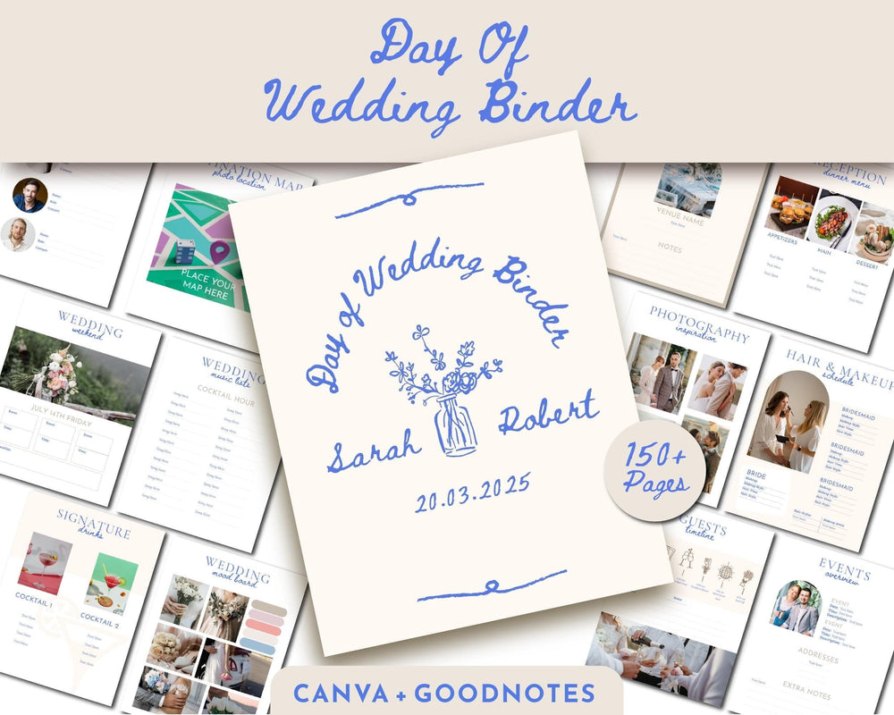 BeyzaLab Hand Drawn Wedding Planner Bundle