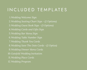 BeyzaLab Hand Drawn Wedding Template Bundle