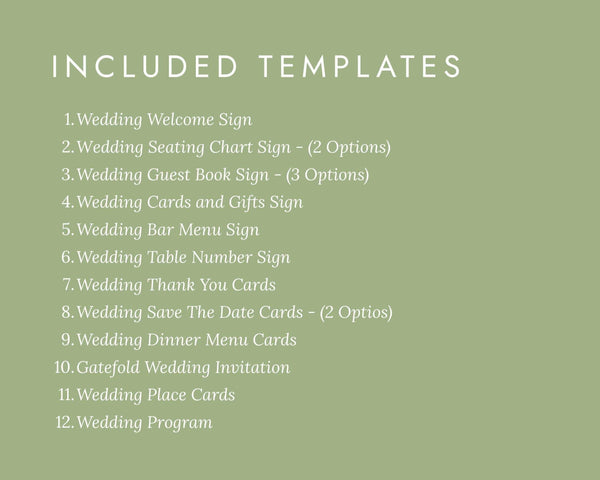 BeyzaLab Hand Drawn Wedding Template Bundle
