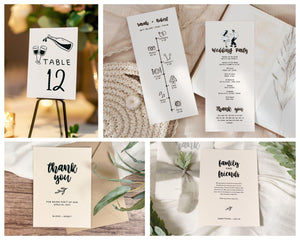 BeyzaLab Hand Drawn Wedding Template Bundle