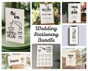 BeyzaLab Hand Drawn Wedding Template Bundle
