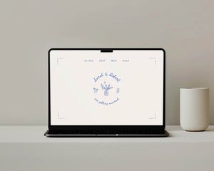 BeyzaLab - Canva Template Hand Drawn Wedding Website Invite