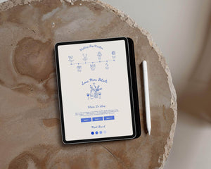 BeyzaLab - Canva Template Hand Drawn Wedding Website Invite