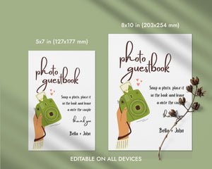 BeyzaLab Instax Guest Book Sign Template