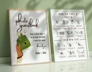 BeyzaLab Instax Guest Book Sign Template