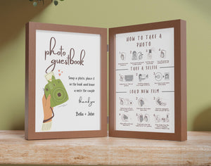 BeyzaLab Instax Guest Book Sign Template