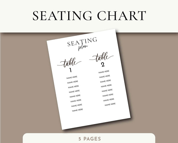 Goodnotes & Canva Template Interactive Seating Planner