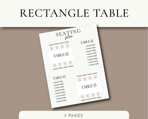 Goodnotes & Canva Template Interactive Seating Planner