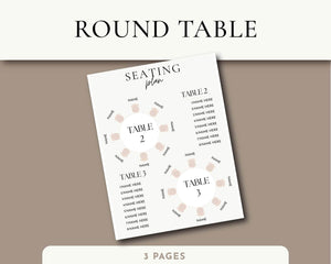 Goodnotes & Canva Template Interactive Seating Planner