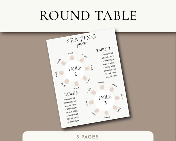 Goodnotes & Canva Template Interactive Seating Planner