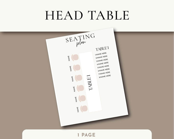 Goodnotes & Canva Template Interactive Seating Planner