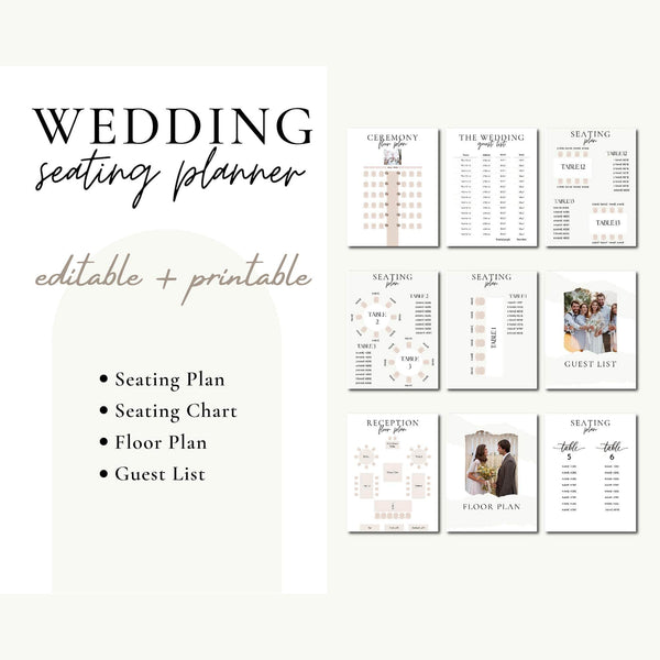 Goodnotes & Canva Template Interactive Seating Planner