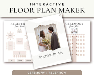 Goodnotes & Canva Template Interactive Seating Planner