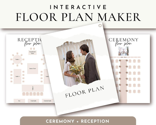 Goodnotes & Canva Template Interactive Seating Planner