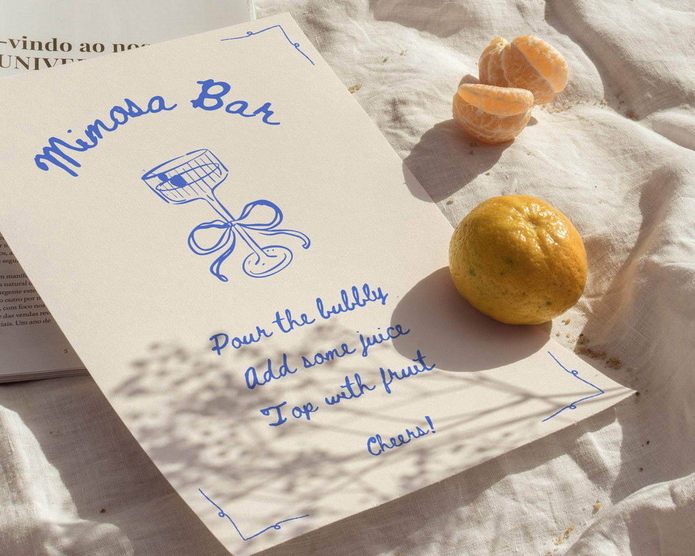 BeyzaLab Mimosa Bar Sign Template