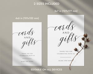 BeyzaLab Minimal Cards and Gifts Sign