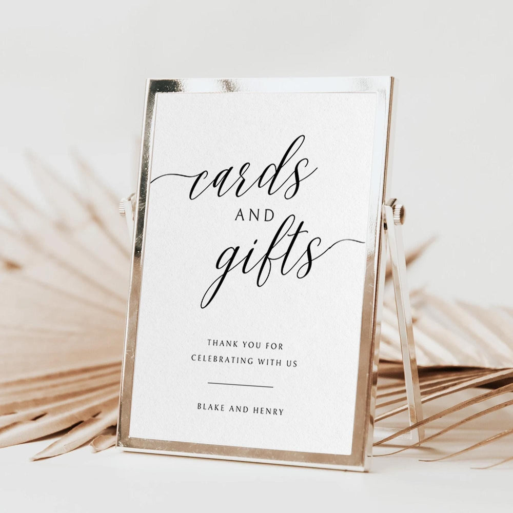 BeyzaLab Minimal Cards and Gifts Sign
