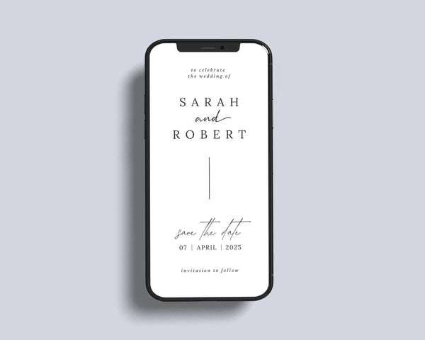BeyzaLab Minimal Save The Date Evite