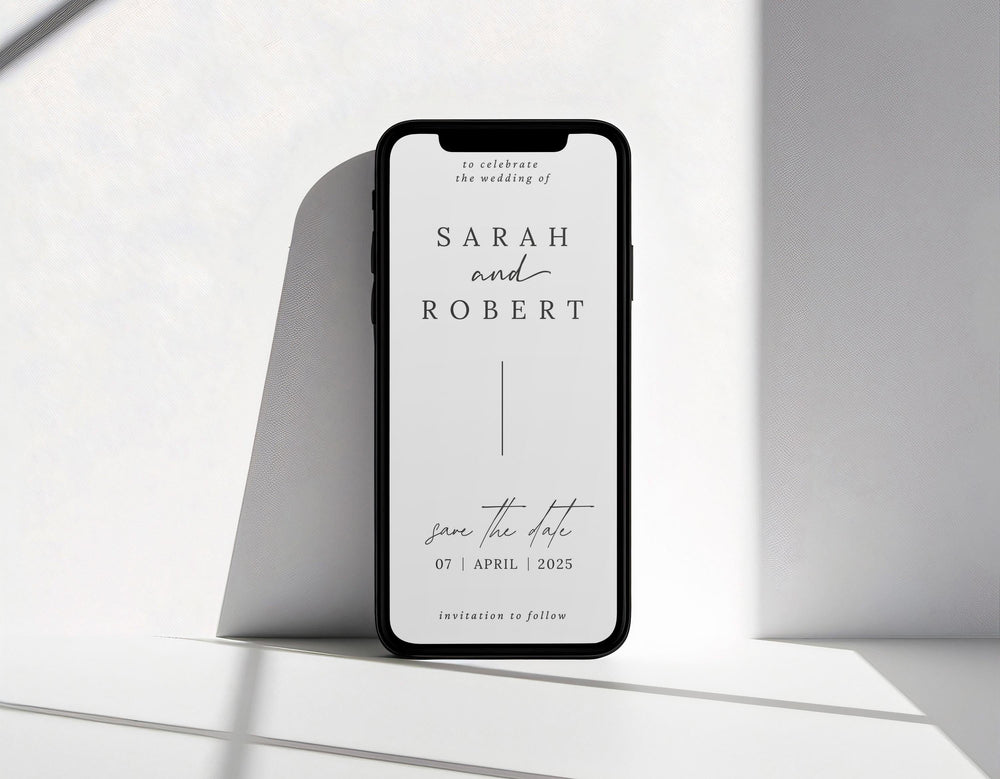 BeyzaLab Minimal Save The Date Evite