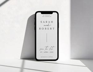 BeyzaLab Minimal Save The Date Evite