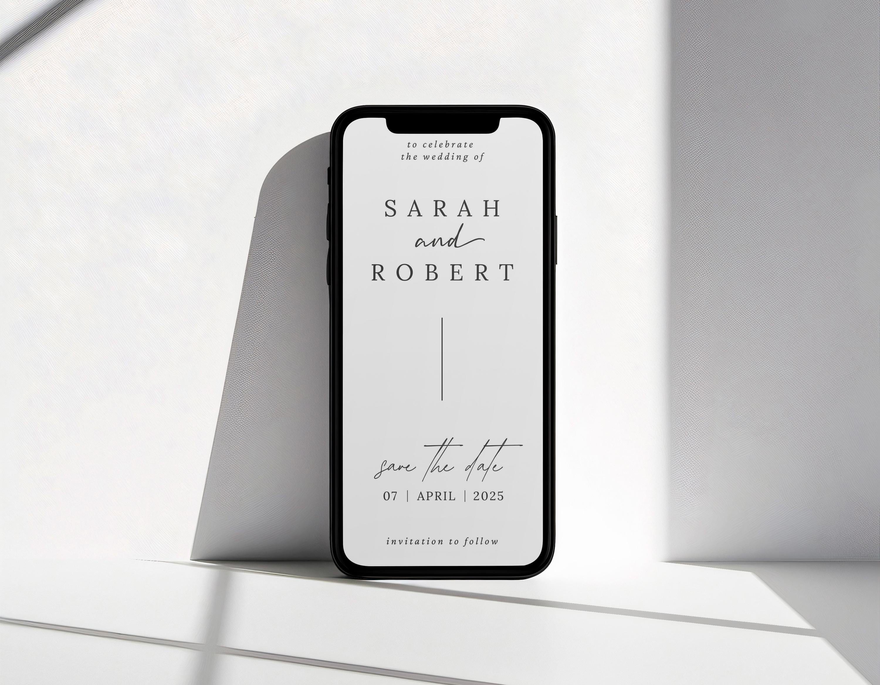 BeyzaLab Minimal Save The Date Evite