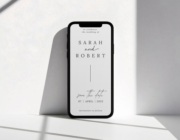BeyzaLab Minimal Save The Date Evite