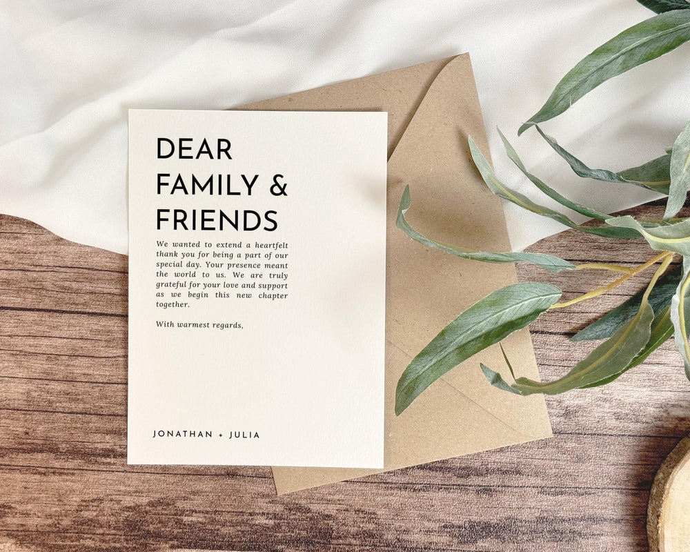 BeyzaLab Minimal Thank You Cards