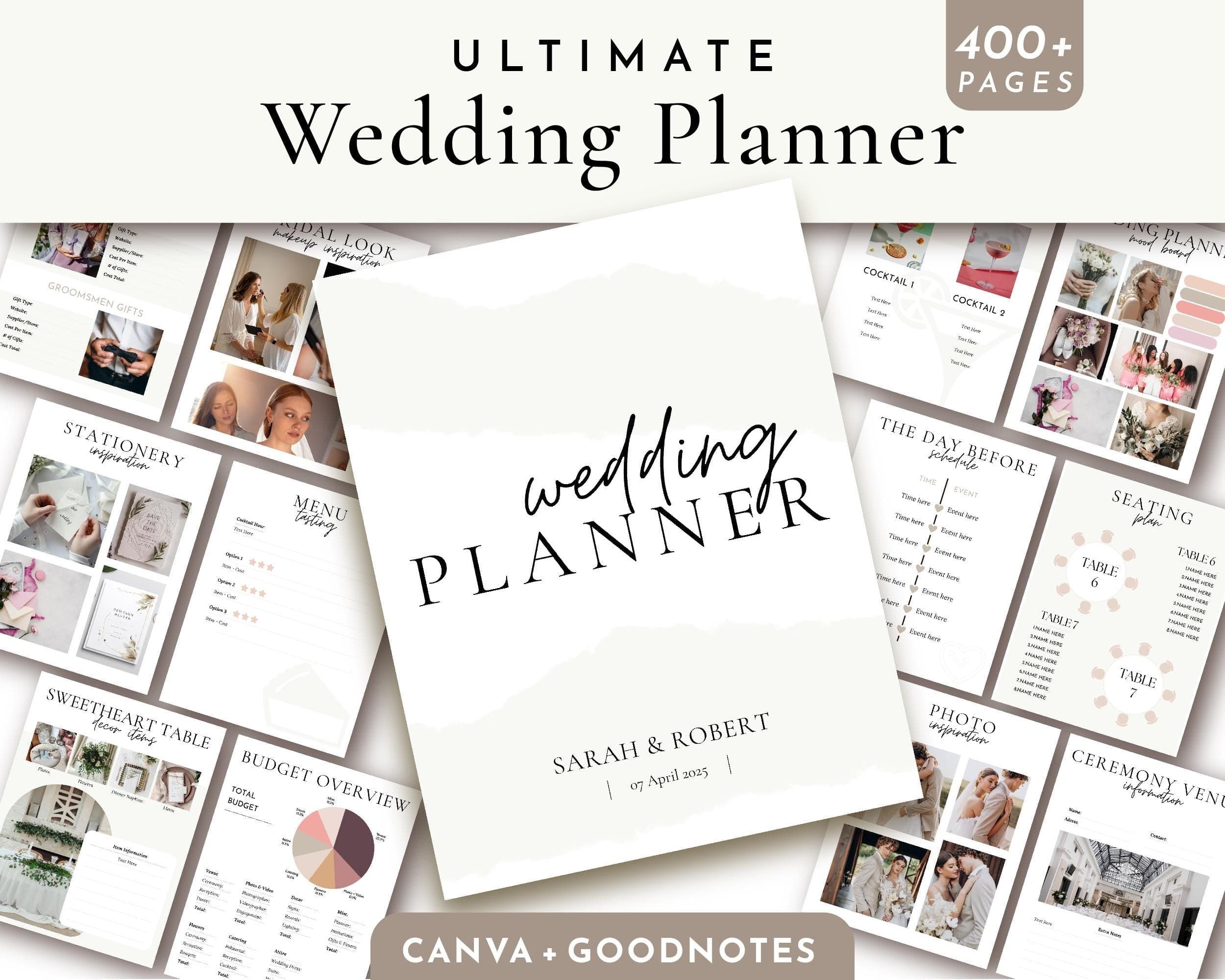 BeyzaLab Minimal Wedding Planner Bundle