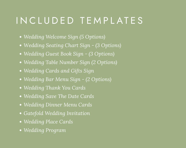 BeyzaLab Minimal Wedding Template Bundle