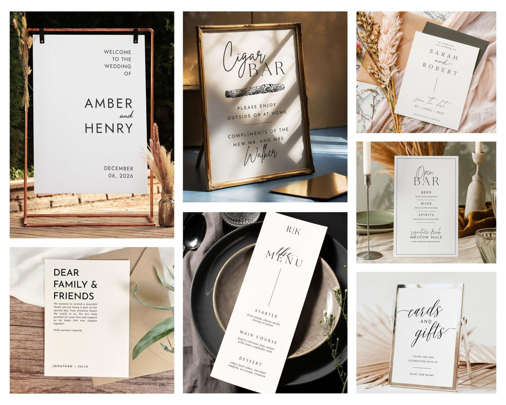 BeyzaLab Minimal Wedding Template Bundle