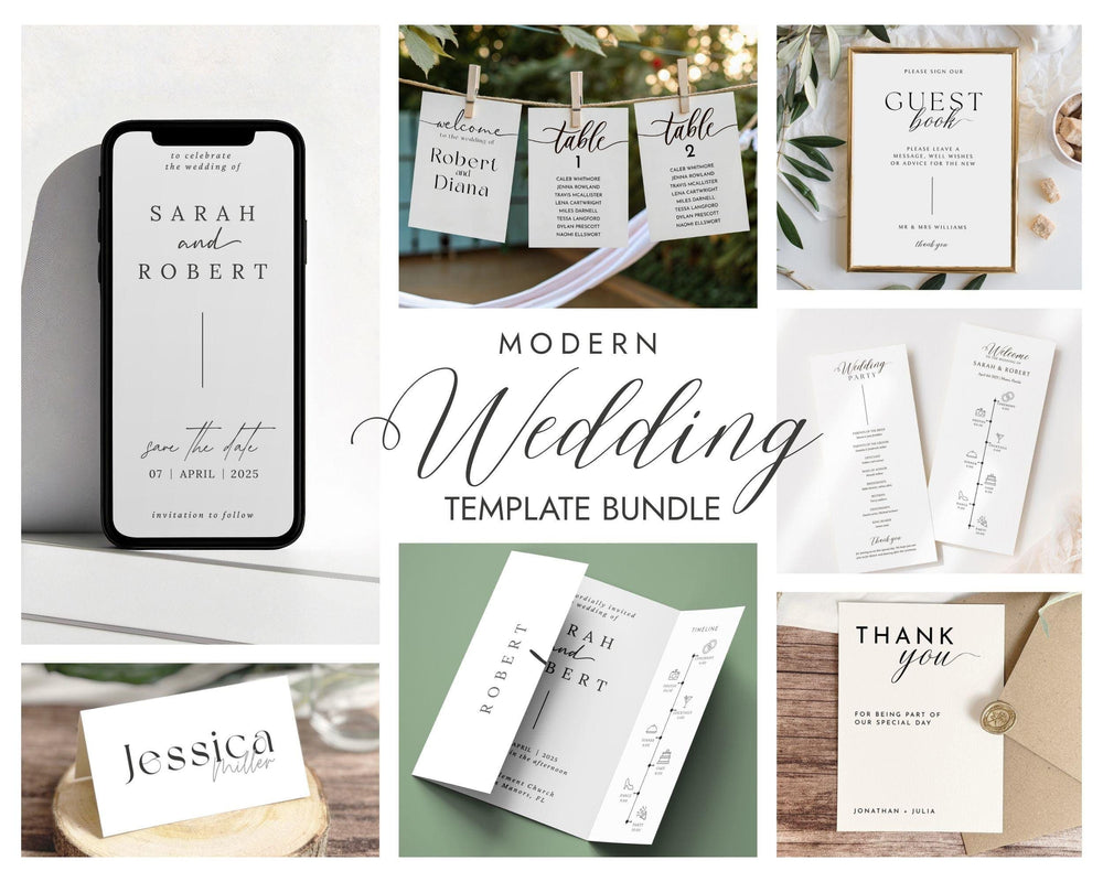 BeyzaLab Minimal Wedding Template Bundle