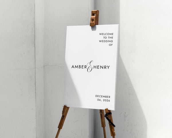 BeyzaLab - Canva Template Minimalist Wedding Welcome Sign