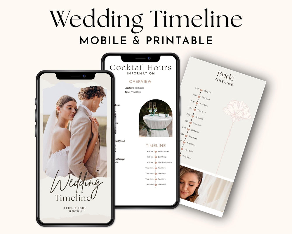 BeyzaLab Mobile Wedding Day Timeline
