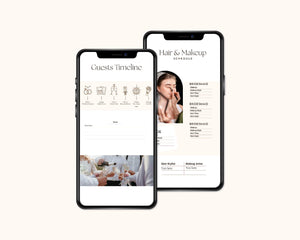 Goodnotes & Canva Template Mobile Wedding Day Timeline