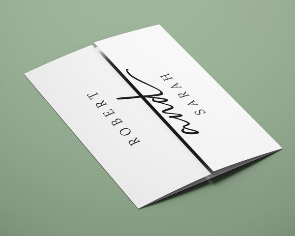 BeyzaLab Modern Gatefold Wedding Invitation
