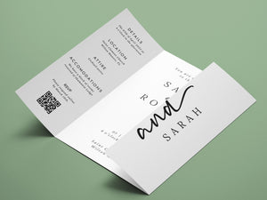 BeyzaLab Modern Gatefold Wedding Invitation