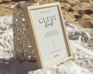 BeyzaLab - Canva Template Modern Wedding Guest Book Sign