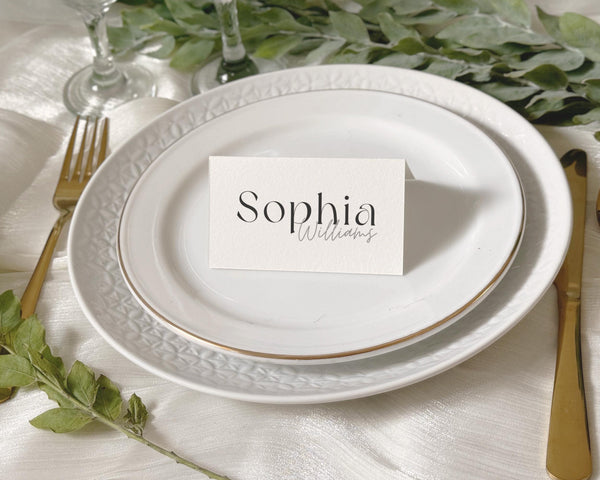 BeyzaLab Modern Wedding Place Cards